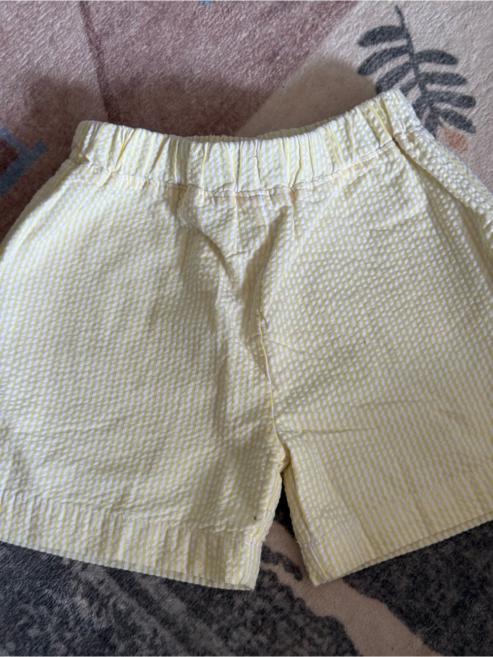 The Beaufort Bonnet Company Pale Yellow Seersucker Women's Shorts